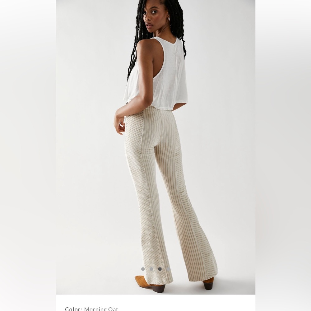 Free People Pull On Velvet Flare Pants